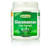 Greenfood Glucomannan, 700 mg, high dose, 120 Capsules. 100% Natural. Without Artificial additives, Without Genetic Manipulation. Vegan.