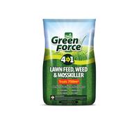 Greenforce 4 in 1 Lawn Feed Weed Moss Killer Garden Care Perfect Grass 15kg Bag