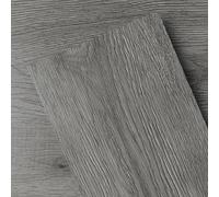 GreenFullHouse Peel and Stick Floor Tiles, Easy DIY Installation Self Adhesive Floor Planks, Vinyl Flooring for Living Room Kitchen Bathroom, 1 Piece Sample | 4 x 6 inches, Dark Grey