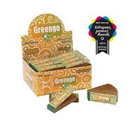 Greengo 18710 514962 Unbleached Filter Tips 140 g/m² 60 x 20 mm Booklets 50 Sheets, Paper