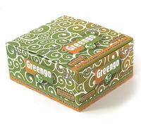 Greengo King Size slim Unbleached rolling paper + tips - 1 box (24 booklets)