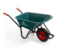 GreenGuard 100L Heavy Duty Garden Wheelbarrow - 250kg Large Capacity Durable Wheel barrow with Pneumatic Tyre, Steel Frame Garden Trolley Cart for Gar
