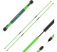 GreenHaven 2 Pack Golf Alignment Sticks 48 Inch Collapsible Golf Alignment Practice Rods for Aiming Putting Portable Golf Training Aid Full Swing Trainer Posture Corrector with Clear Storage Tube