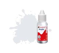 Humbrol Acrylic Paint No 191 Chrome Silver Metallic, 14ml Dropper Bottle