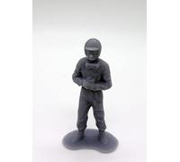 Greenhills Scalextric Carrera SCX Ninco Vintage Driver in Helmet with Goggles - Unpainted - 1:32 Scale - NEW - GP20