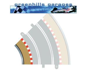 Greenhills Scalextric Radius 2 Curve Inner Border & Barriers x 4 C8225 - BNIP -