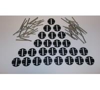 Greenhills Tinned Copper Braids x 50 & Braid Plates x 25 for Scalextric - NEW...