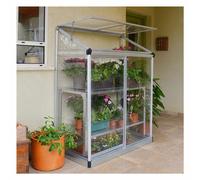 Greenhouse 4x2ft Lean To Palram Canopia Polycarbonate & Aluminium Clear Glazing