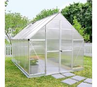Greenhouse 8 x 12ft Palram Canopia Essence Silver Garden - Polycarbonate Panels