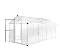 Greenhouse Aluminium Hothouse For Growing Tomatoes Outdoor Plant House vidaXL