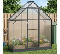 Greenhouse Anthracite 183.5x63.5x207cm Aluminium & Galvanised Steel Tunnel Plus