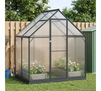 Greenhouse Anthracite Aluminium & Galvanised Steel Tunnel 183.5x123x207cm w/lock