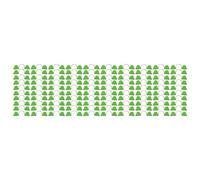 Greenhouse Arch Frame Clips 100PCS | Double Head Design for Heating Film & Plastic Cover | Sturdy PP Clamps for Greenhouse/Conservatory/Agricultural Planting (4mm)