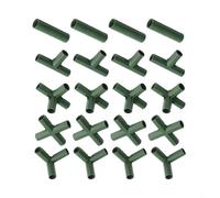 Greenhouse Building Connector Kit 20pcs 5 Designs For 16mm Frame Tubing In Plant Protection Structures