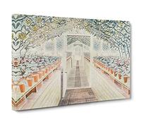 Greenhouse By Eric Ravilious Canvas Print | Gallery Wrapped 30mm Frame Wall Art | 30x20 inches | Ready to Hang | Classic Picture | Living Room Bedroom Lounge Office