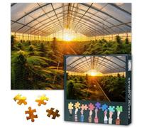 Greenhouse Canna ultivation Science 1000 Piece Puzzle