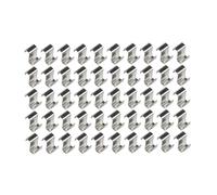 Greenhouse Clips for Glass, Greenhouse Glazing Clips Z Type Stainless Steel Glass Silver 1.2x0.9cm Pack of 200