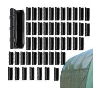 Greenhouse Clips - Pack of 50 Strong Gripper Tube Clamps for a Secure Hold | Garden Building Pipe Clips | For Outdoor Trellis Plants Sun Protection Nets and Row Covers