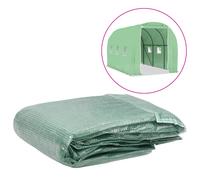 Greenhouse Cover PE 200x343x200cm Green 6 Windows 1 Door 140g/m² Heavy PlantSafe