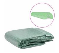 Greenhouse Cover PE Green 300x1800x200 cm 140g/m² with 2 windows & door zippers