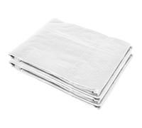 Greenhouse Cover White PE 3x2x2m Replacement Rainproof 6 Windows Roll-Up Edging