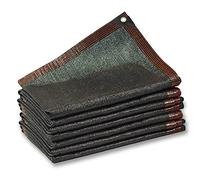 Greenhouse Covers Sunblock Shade Cloth Net Mesh Tarp 80% UV-Resistant Protection Plants Flowers Pet Kennels Outdoor Shade Screen Taped Edge With Grommets Included Black 10-Pin (4mx4m/13.1ftx13.1ft)