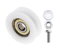 Greenhouse Door Wheels, 28mm Greenhouse Glass Replacement, Greenhouse Accessories for Greenhouse, Garden Glass, Hotel Shower Door - Includes Screws, Nut and Spacers