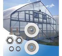 Greenhouse Door Wheels，30mm Diameter Elite Greenhouse Door Wheels Replacement Kit,greenhouse accessories with Bolts and Nuts, Perfect for Elite Greenhouses