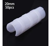 Greenhouse Film Clips Pipe Frame Tube Clamps, 50 Pack | Secures plastic covers, sunshade mesh and protective netting to 19mm, 20mm or 25mm diameter pipes.
