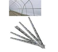 Greenhouse Film Fixing KitAluminum Alloy UChannel with Wiggle Springs for Poly Tunnels & Garden HoopsDurable 1m Solution for Secure Plant Protection