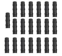 Greenhouse Frame and Film Clamp Connectors 20Pcs Polytunnel Plastic Clips Pipe Clamps Plant Stakes Black ABS PC Various Sizes Secure Attachment for Row Cover Netting Tunnel Hoop((2(25(25m(25mm(20mm)