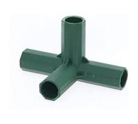 Greenhouse Frame Connectors - 15 Durable Plastic Coated PVC Fittings for Stable Support in Gardening and Fruit Cages