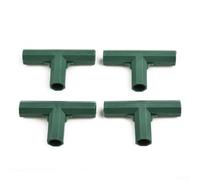 Greenhouse Frame Connectors for 16mm PVC Pipes, Plastic Pole Joints Adapter for Cold Frame Building, Polytunnel Structure Repair Parts, Outdoor(E)