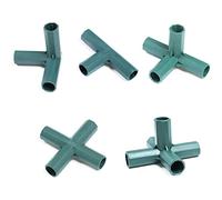 Greenhouse Frame connectorsGardening Frame Connector, 30 Pcs 16mm Plastic Greenhouse Frame Furniture Connectors Plant Stakes Fencing Pipe Joint for Flower Stands and Greenhouse Frames Construction