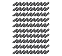 Greenhouse Frame Pipe Clip Clamp, 100pcs Garden Film Sunshade Net Fixing Clamp Connector, ABS + PC Material with High Strength and Flexibility, to Erosion and Aging for G (22 Black)