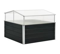vidaXL Greenhouse Green 100x100x77 cm Galvanised Steel