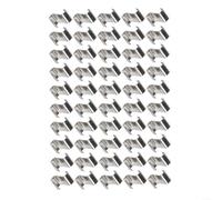 Greenhouse Glass Clips Rustproof Z Shape Wire Spring Retainers for Polycarbonate Panels Garden Repair Kit Silver 0.47inch(100PCS)
