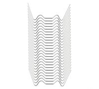 Greenhouse Glass Panel Fasteners 50pcs Stainless Steel for Structural Integration of Glass in Horticultural Greenhouse Installations (50 W-glazing clips)