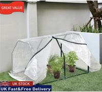 Outsunny Mini Greenhouse Grow House Pvc Cover Steel Frame 99 X 71 X 60Cm In White White