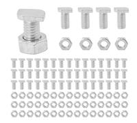 Greenhouse Nuts and Bolts,100 Sets Aluminium Greenhouse Hex Nuts and T Head Bolts for Building Repairing Greenhouse Necessary Accessories