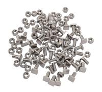Greenhouse Nuts and Bolts,50 Sets Stainless Steel Greenhouse Screws Quick Assembly M6 X 13 Screws M6 Nuts Tool Assortment Set for Hardware Greenhouse Supplies