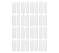 Greenhouse Pipe Clamp PVC Multifunctional Reusable Pool Cover Clamp for Films Shade Cloths 32Pcs (White Small)