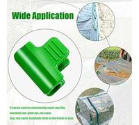 Greenhouse Pipe Clamps for 7/8mm & 19/20mm Diameter Tubing - 40 or 50 Pcs Plastic Row Cover Clips to Secure Tarpaulin, Shade Net & Tunnel Fi(40PCS 20MM)
