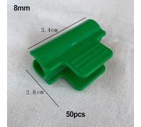 Greenhouse Pipe Clamps for 7/8mm & 19/20mm OD Pipes - 40 or 50 Pcs Plastic Row Cover Clips to Secure Tarpaulin, Shade Cloth, Netting and Tunnel Fi(50PCS 8MM)