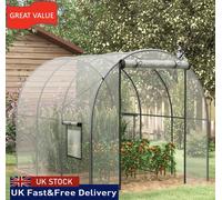 Outsunny 3 X 2 X 2M Polytunnel Greenhouse With Door, Windows, Steel Frame