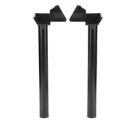 Greenhouse Rainwater Gutter Water Butt Down Pipe Guttering 2 Kits Shed Drainage Downpipe Accessory Supplies 10.2in Black