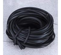 Greenhouse Repair Weatherseal Film Tape, Black Greenhouse Rubber Strip Line Cable Sealing Strip Rubber Window Seal Greenhouse Accessories Supplies for Glass Sealing (18m)