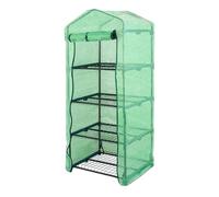 Greenhouse Replacement Cover - Keeps Internal Temperature Warm, Clear Zipper Roll Up Door Canopy, 158x68x49cm Sizing + Transparent Frame Overlay, Heavy Duty Polyvinyl Chloride PVC - For Outdoor Farm