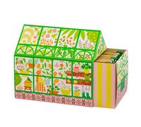 Greenhouse Shaped Matchbox - Long Matches - Luxury Giant Matchbox - House Shaped Box - Coloured Tips Large Matchsticks - Candles Fireside Housewarming Gift
