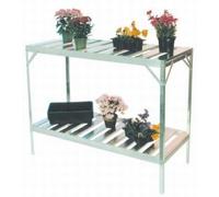 Greenhouse Staging | 4' Long x 2 Tier Slatted Staging